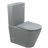 Унитаз напольный ALAGON-С (Matt Grey). Размер: 640x385x825.