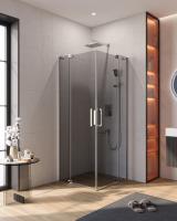 Душевой уголок прямоугольный.     SLIDER-AH-2-70/80-80/90-GRIGIO-Cr (700-800)x(800-900)x1950 Cezares