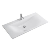 Раковина из литьевого мрамора  100x50x15 Bianco CEZ1000/500-LV-MR CEZARES