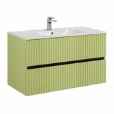 TORINO База под раковину подвесная с двумя выкатными ящиками, Мята AM-TORINO-1000-2C-SO-MN-P