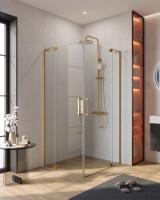 Душевой уголок прямоугольный.     SLIDER-AH-2-90/100-100/110-C-BORO (900-1000)x(1000-1100)x1950 Cezares