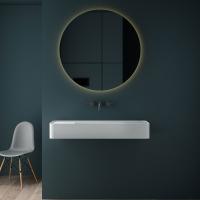 Раковина Solid Surface, подвесная  VWB-6S312MW 1200x400x150 белый матовый Vincea