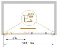 Дверь в проем PRATICO-BF-1-135-C-Cr 1350x1850 Cezares