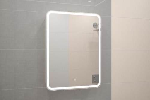 ЭЛИОТ Зеркало-шкаф 600х800, левый с розеткой LED