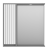 BALATON - 80 Зеркало-шкаф левый, комбинированный BAL-04080-01-01Л Brevita